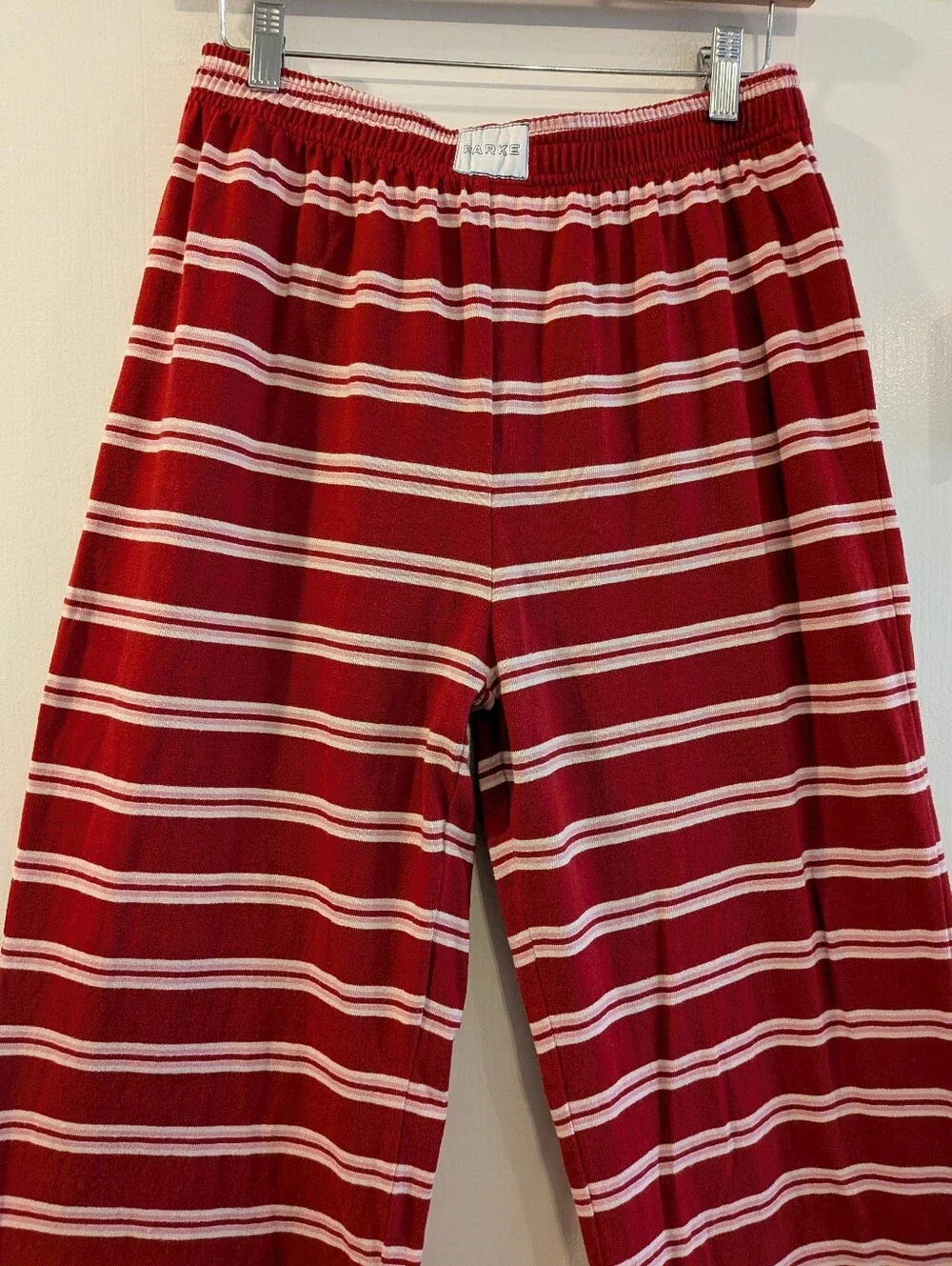 Parke Set Mockneck Sweatshirt & Pants Valentine’s Day Amour Stripes Sz L/XL & S